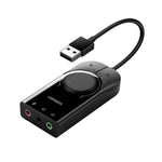 UGREEN USB-A to 3.5mm External Stereo Sound Adapter - Black