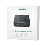UGREEN 2-in-1 Bi-Directional 4K HDMI Switcher - Black