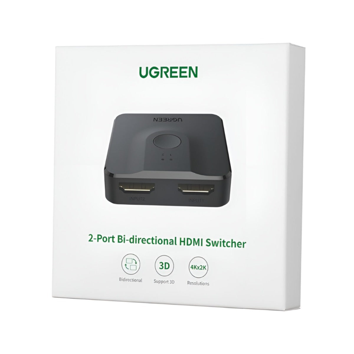 UGREEN 2-in-1 Bi-Directional 4K HDMI Switcher - Black