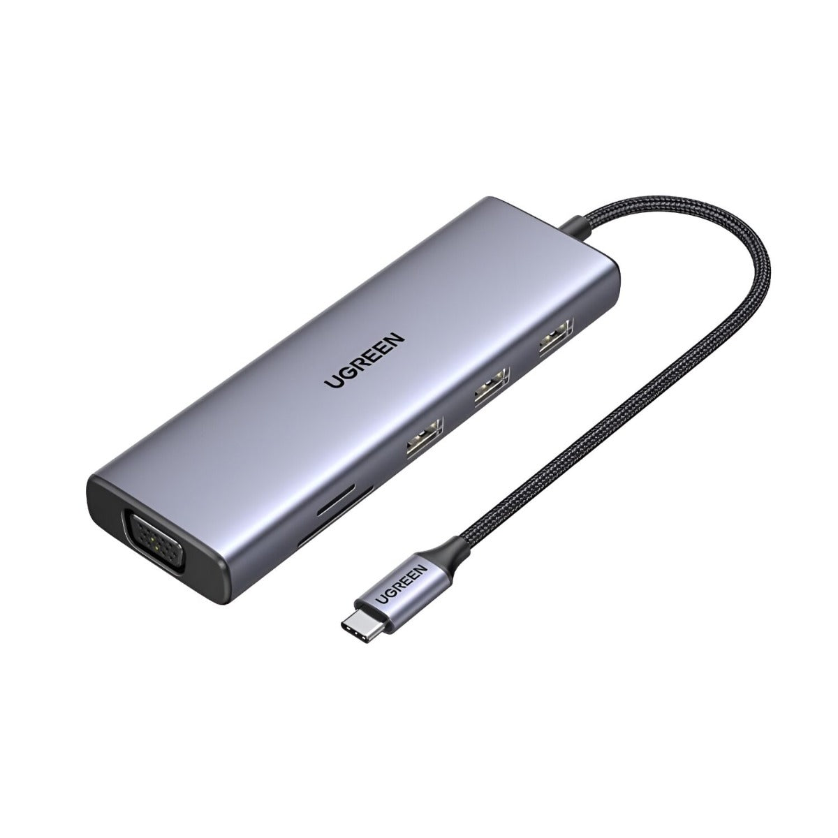 UGREEN 9-in-1 Type C Hub | HDMI | VGA | LAN | SD/TF | 100W PD | USB3.0