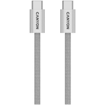 Canyon Cable OnWire 60MG Type-C to Type-C 60W Magnet Braided 1m - Light Grey