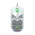 Canyon Puncher Wired Gaming Mouse With RGB Lights - White
