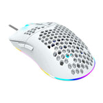 Canyon Puncher Wired Gaming Mouse With RGB Lights - White