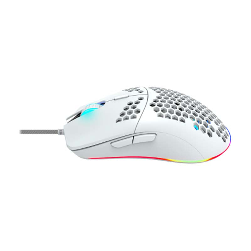 Canyon Puncher Wired Gaming Mouse With RGB Lights - White