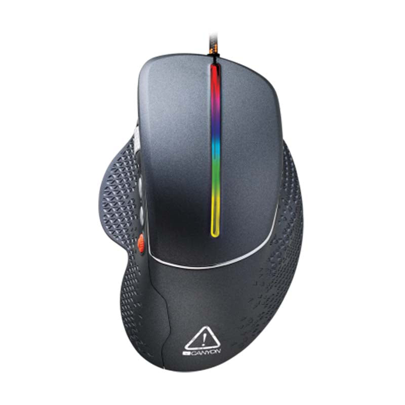 Canyon Apstar Wired High-End Gaming Mouse With RGB Lights - Grey
