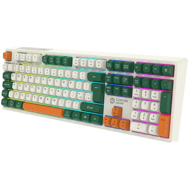 Canyon Keyboard Shadder GKW-11 Mech RGB UK/US Wireless - White