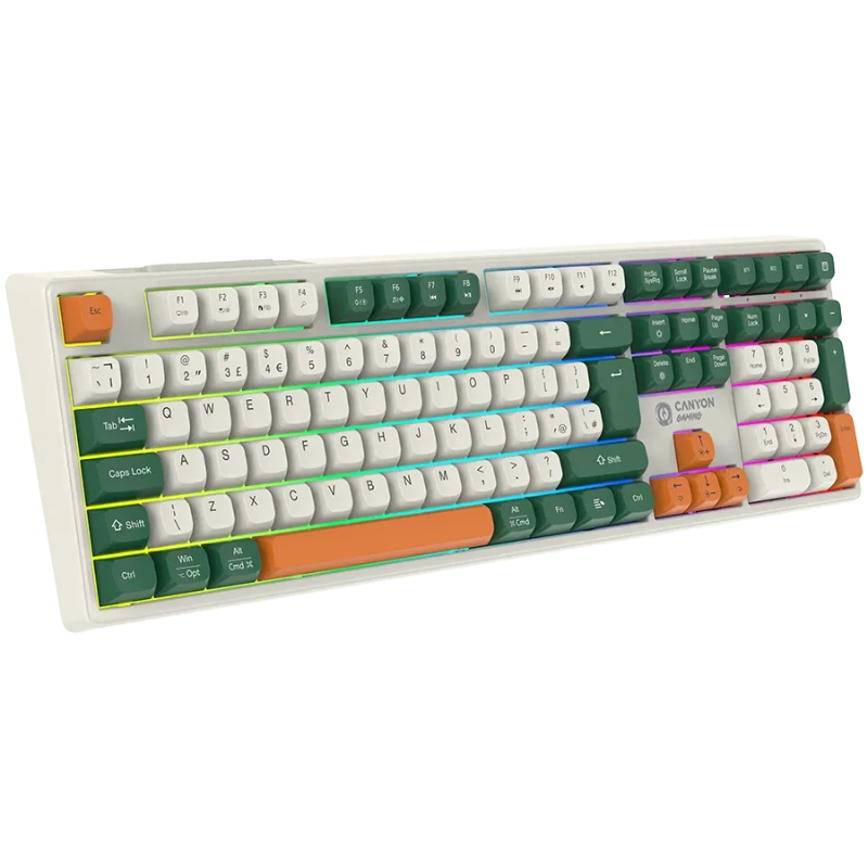 Canyon Keyboard Shadder GKW-11 Mech RGB UK/US Wireless - White
