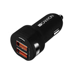 Canyon C-04 2.4A/2USB-A Car Charger - Black