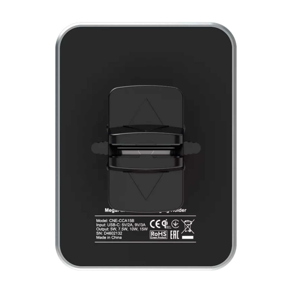 Canyon Car Holder + Wireless Charger MegaFix - Black