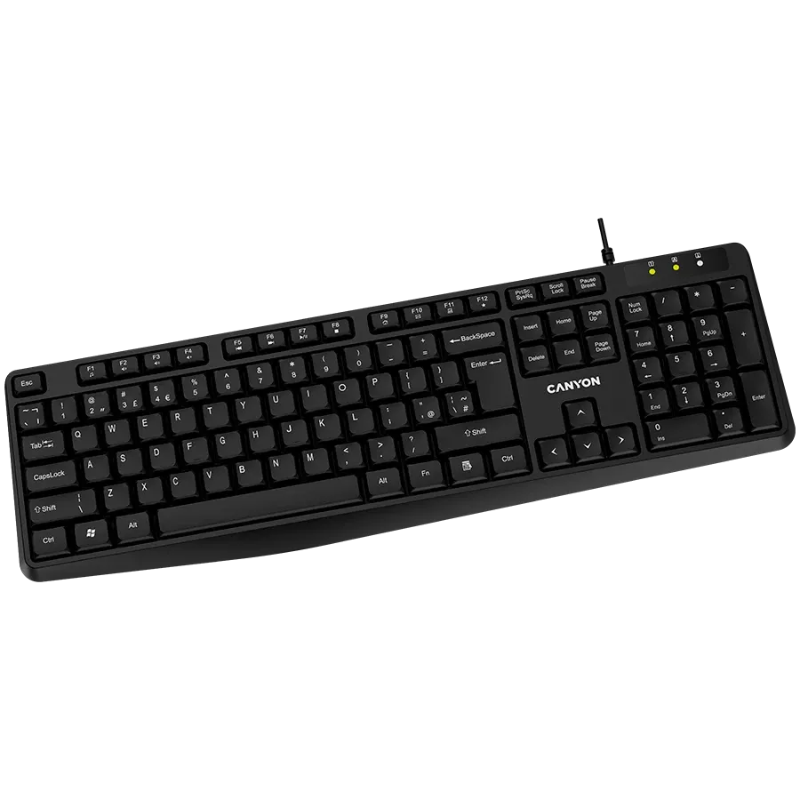 Canyon Keyboard KB-1 EN Wired - Black