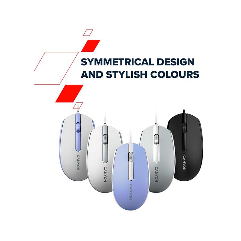 Canyon M-10 Wired Mouse - Lavender
