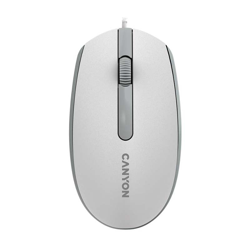 Canyon M-10 Wired Mouse - White / Grey