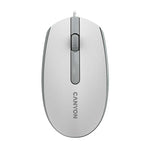 Canyon M-10 Wired Mouse - White / Grey