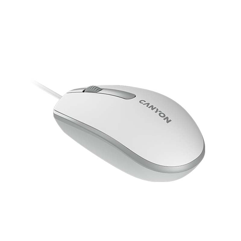 Canyon M-10 Wired Mouse - White / Grey