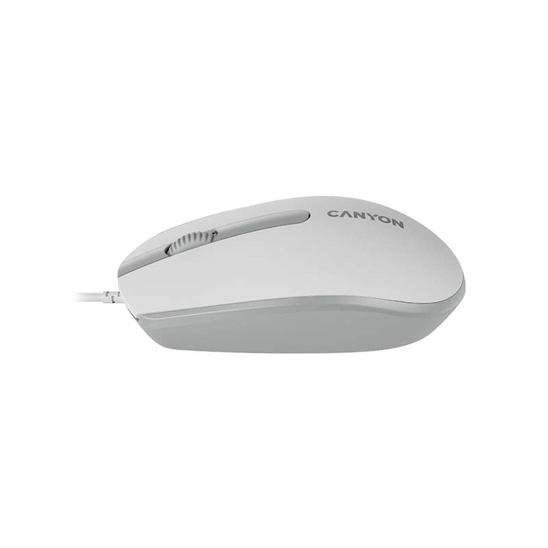 Canyon M-10 Wired Mouse - White / Grey
