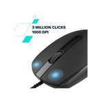 Canyon M-10 Wired Mouse - Dark Grey