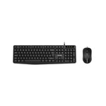 Canyon SET-1 UK/US Wired Keyboard & Mouse Combo - Black