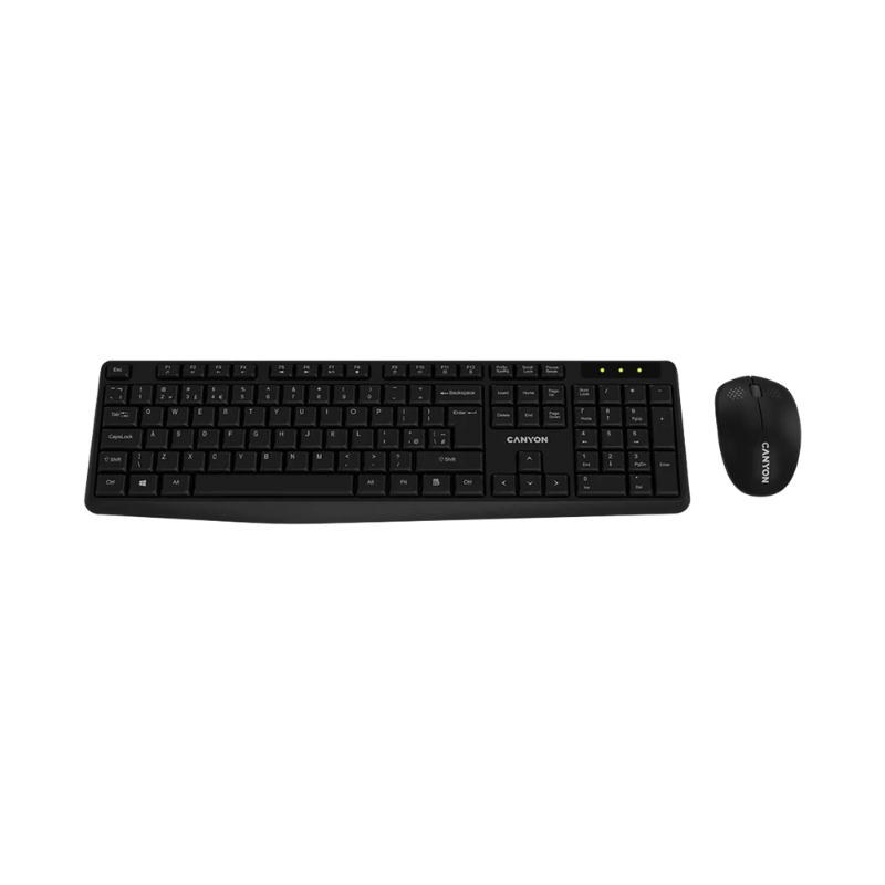 Canyon Keyboard+Mouse Wireless Set SET-W01 - Black