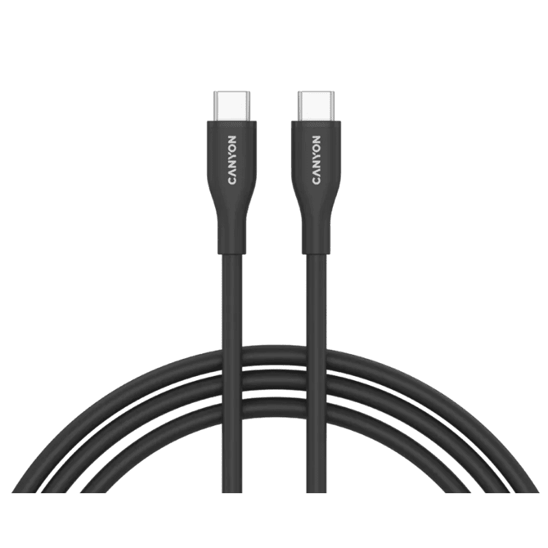 Canyon Cable CC60SC10 Type-C to Type-C 60W 1m Silicon - Black