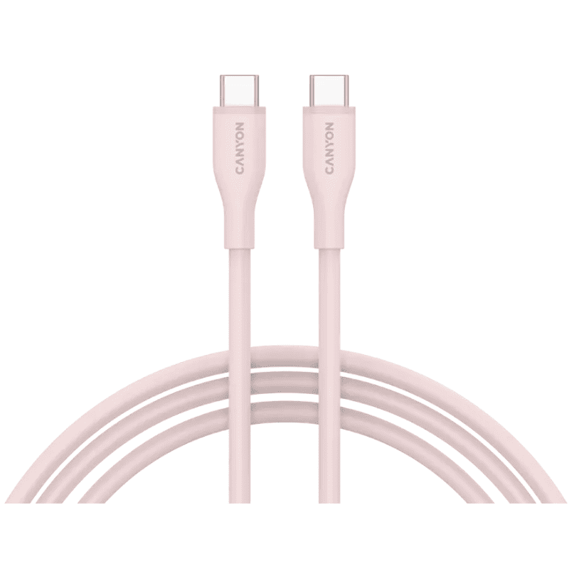 Canyon Cable CC60SC10 Type-C to Type-C 60W 1m Silicon - Pink Sand