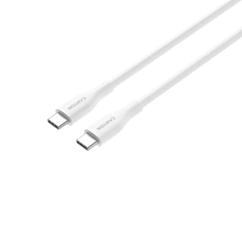 Canyon Cable CC60SC10 Type-C to Type-C 60W 1m Silicon - White