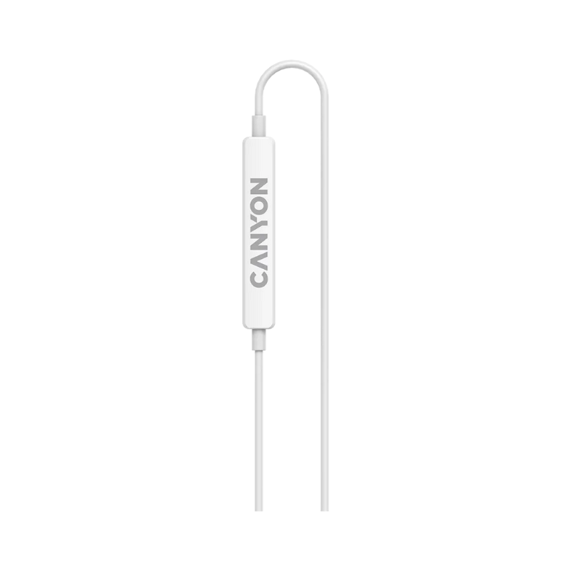 Canyon USB Type-C Wired Earphones SEP-6 With HiRes Sound - White