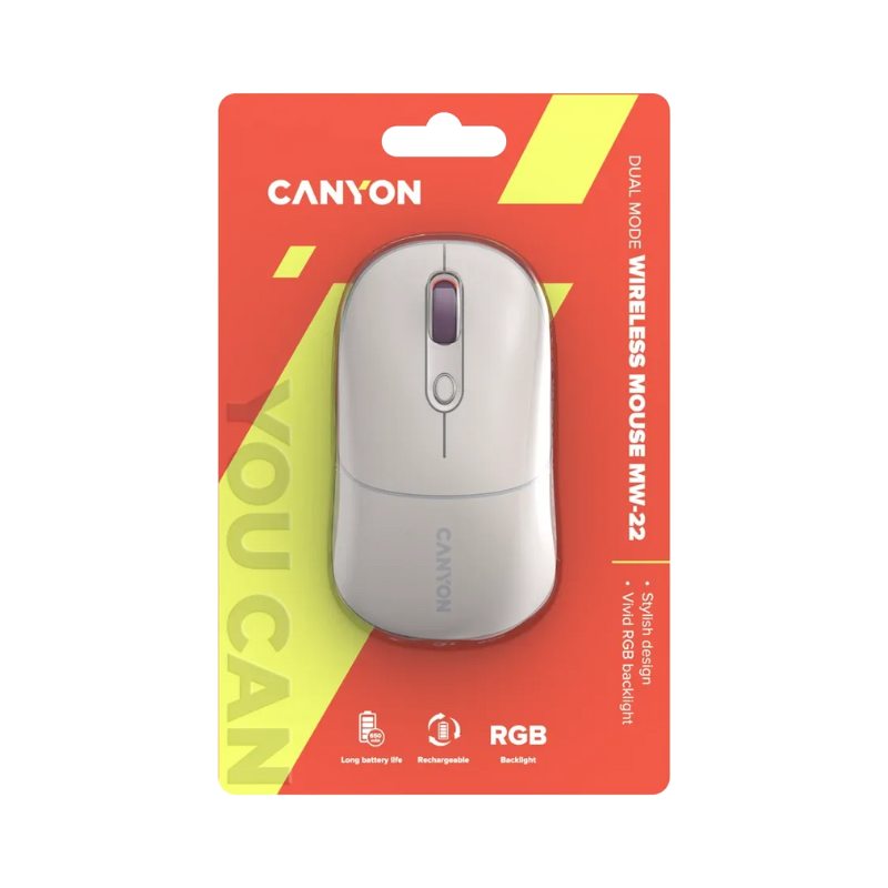 Canyon Mouse MW-22 2in1 Bluetooth Wireless - Rice