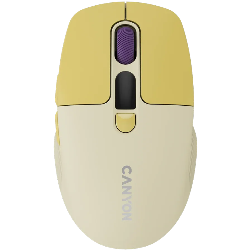 Canyon Mouse MW-26 LCD Silent Dual Mode Wireless - Yellow