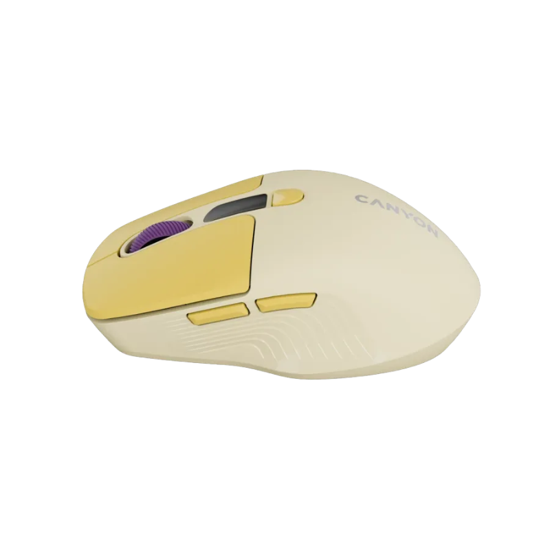 Canyon Mouse MW-26 LCD Silent Dual Mode Wireless - Yellow