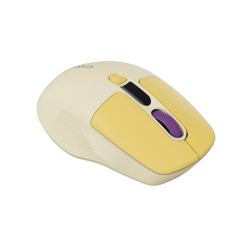 Canyon Mouse MW-26 LCD Silent Dual Mode Wireless - Yellow