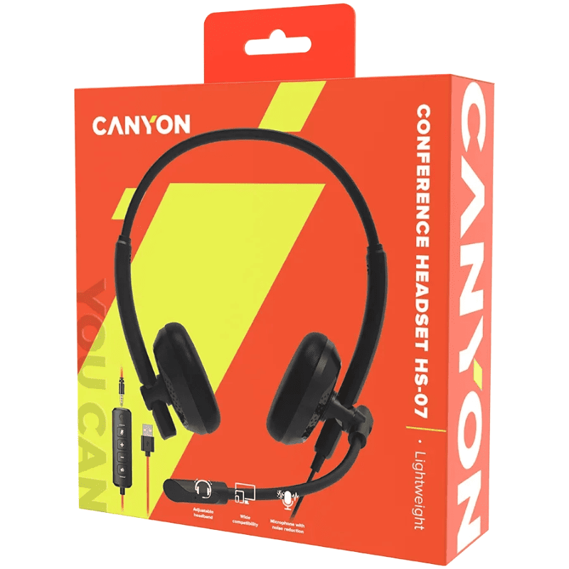 Canyon Wired Conference Headset HS-07 - Black