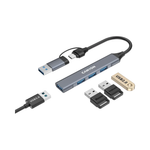 Canyon Hub DS-02 4in1 USB-A/C - Grey