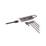 Canyon DS-13 Hub 7-in-1 4k USB C  - Transparent / Space Grey