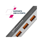 Canyon DS-13 Hub 7-in-1 4k USB C  - Transparent / Space Grey