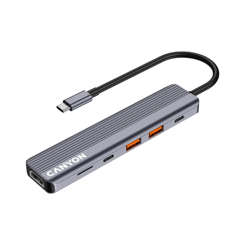 Canyon Hub DS-17 6in1 4k USB-C - Grey