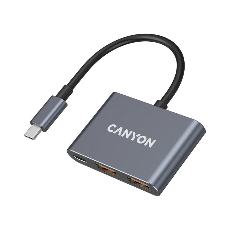 Canyon Hub DS-3 3in1 USB-C - Dark Grey