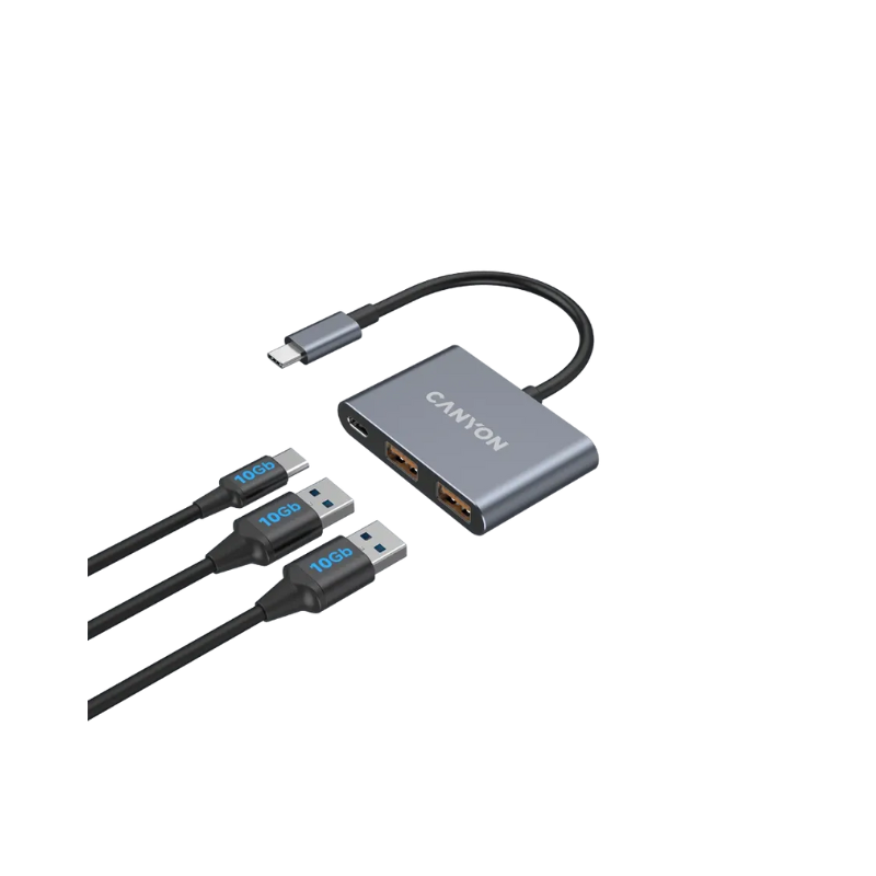 Canyon Hub DS-3 3in1 USB-C - Dark Grey