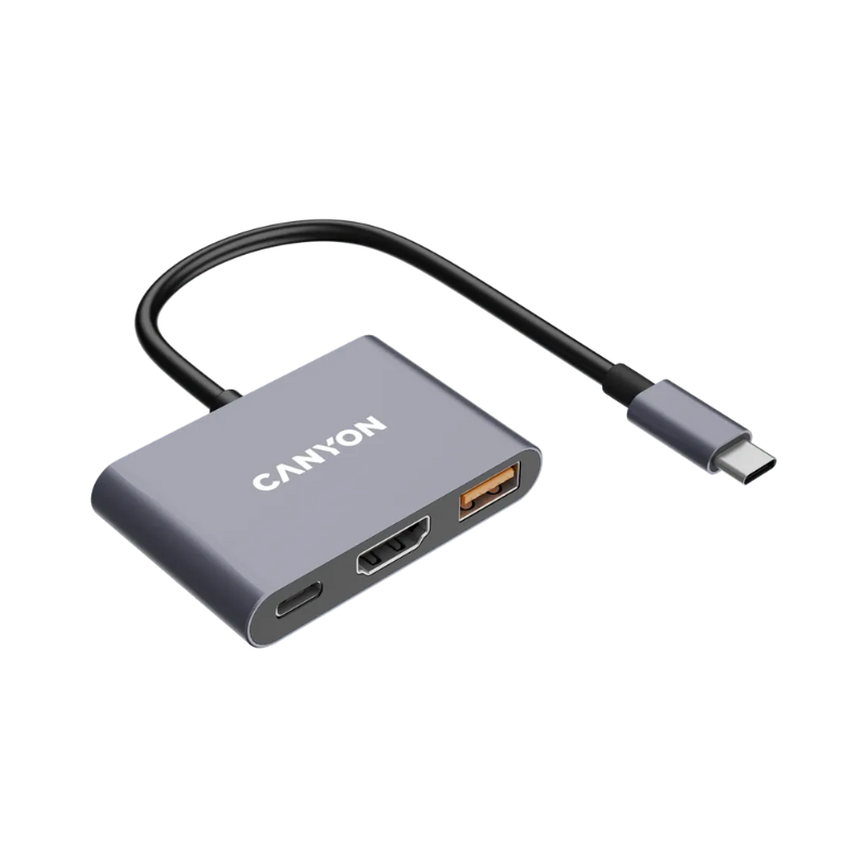 Canyon Hub DS-4 3in1 USB-C - Grey