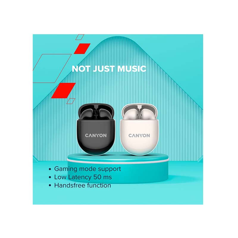 Canyon TWS-6 True Wireless Stereo Earbuds - Black
