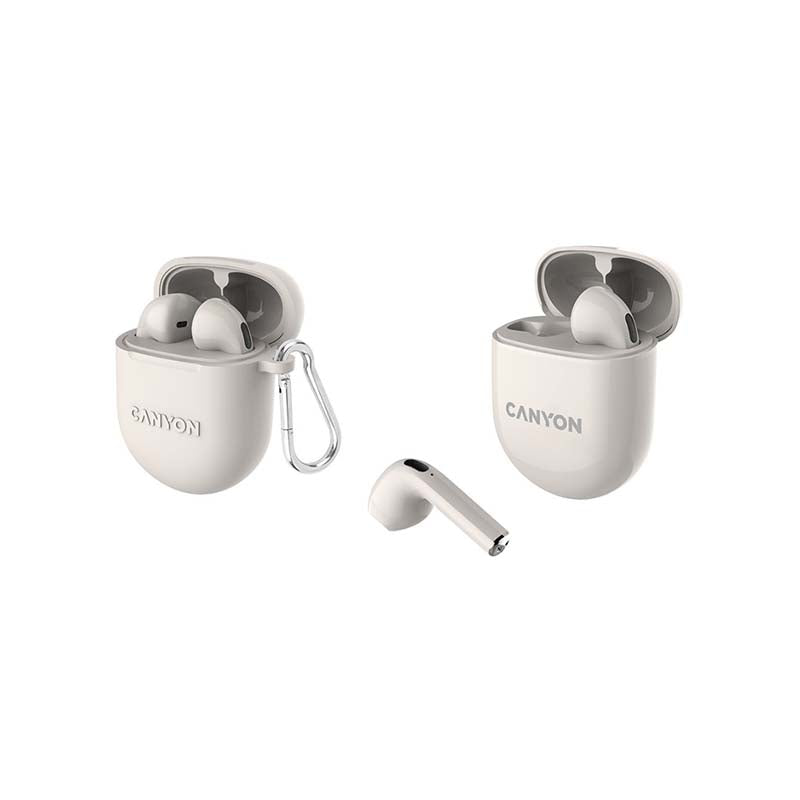 Canyon TWS-6 True Wireless Stereo Earbuds - Beige