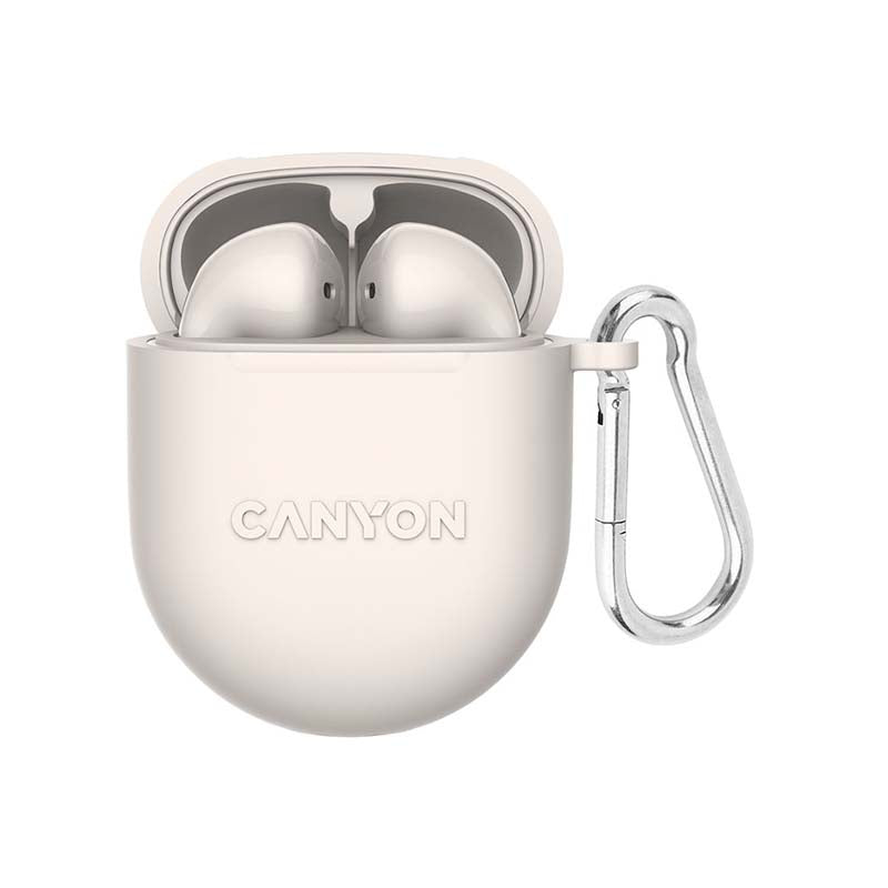 Canyon TWS-6 True Wireless Stereo Earbuds - Beige