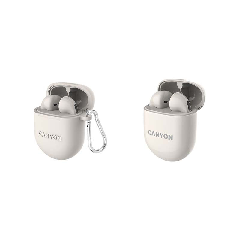 Canyon TWS-6 True Wireless Stereo Earbuds - Beige