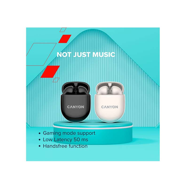 Canyon TWS-6 True Wireless Stereo Earbuds - Beige