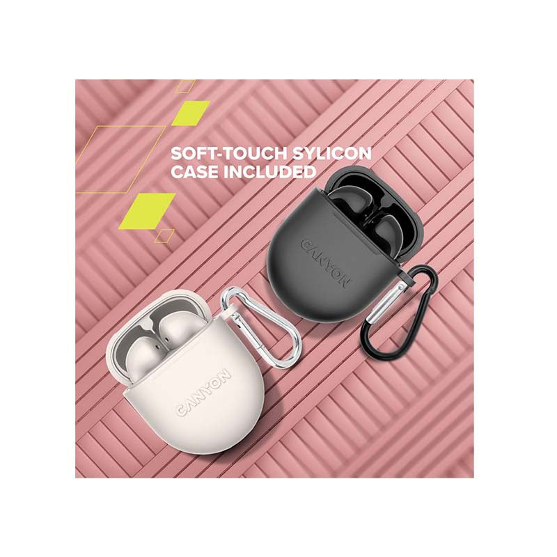 Canyon TWS-6 True Wireless Stereo Earbuds - Beige