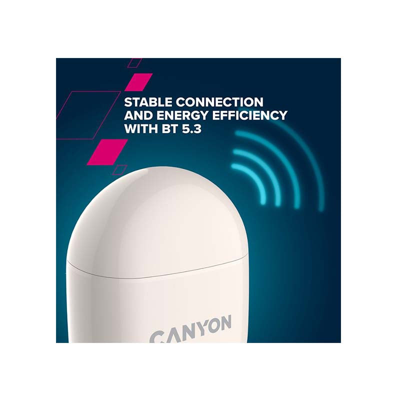 Canyon TWS-6 True Wireless Stereo Earbuds - Beige
