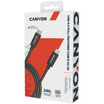 Canyon UC-42 USB-C to USB-C Cable 240W 20Gbps 4k 2M - Black
