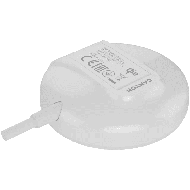 Canyon Wireless Charging Pad OnCharge 105 15W Qi2 - White