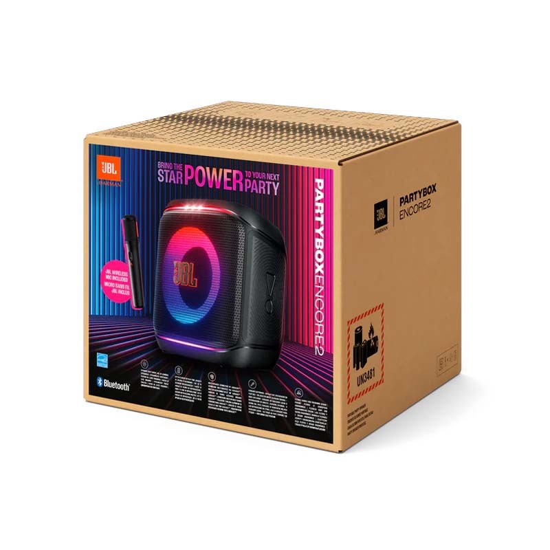 JBL Partybox Encore 2 Portable Bluetooth Speaker - Black