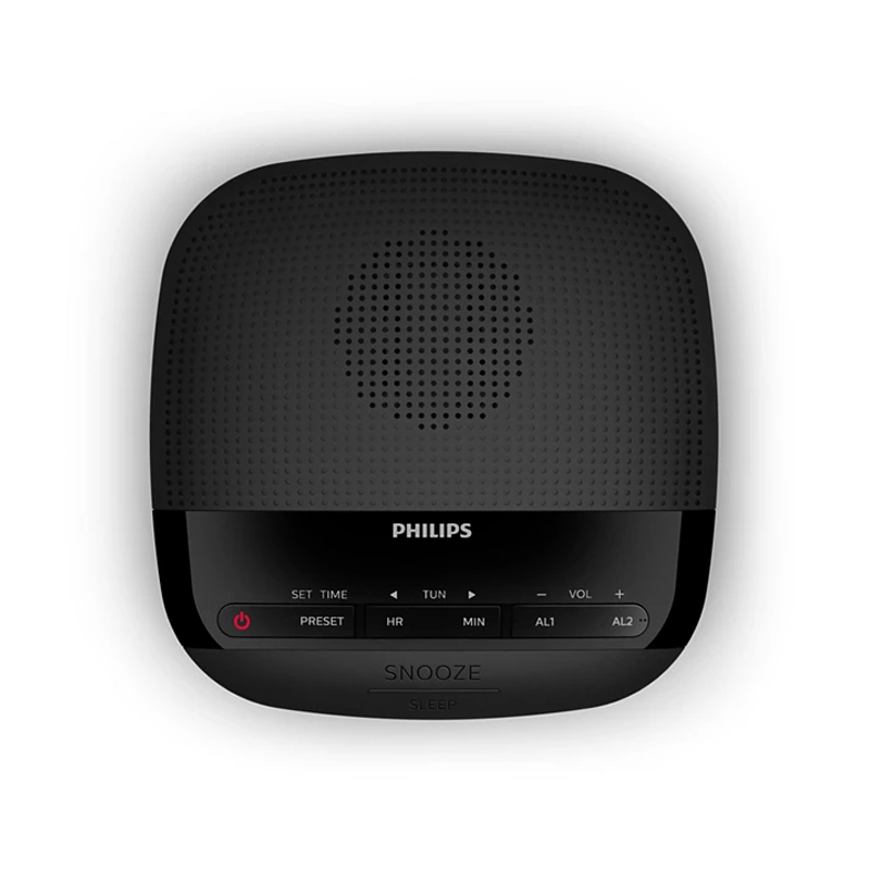 Philips TAR3205 Digital FM Clock Radio - Black