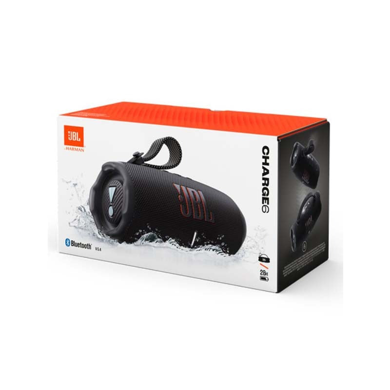 JBL Charge 6 Portable Bluetooth Speaker - Black